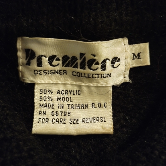 Premiere Designer Collection Vintage Woolen Sweater M - Picture 2 of 3